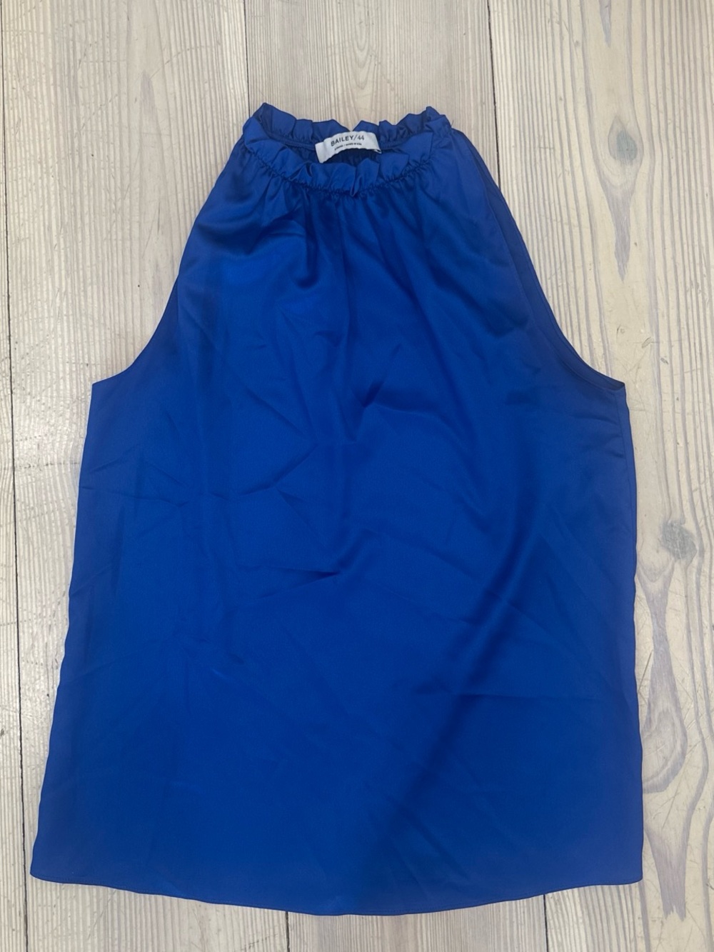 Bailey 44 Sleeveless High Neck Shell Top in Royal Blue